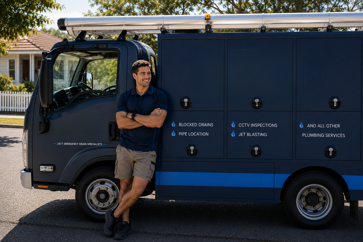 Plumber with Haberfield Blocked Drains van
